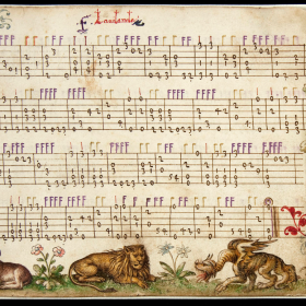 Page of lute tablature from the Capirola manuscript (1517)
